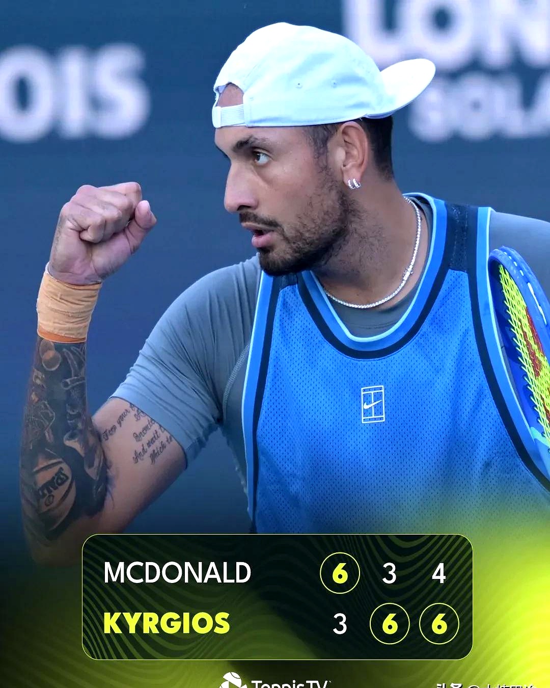 日本网球队血洗欧洲网球队，克耶高斯统治全场